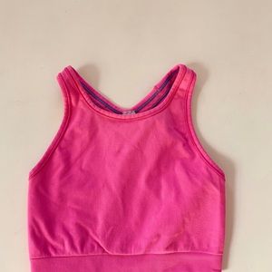Pink sports bra from ivivva
